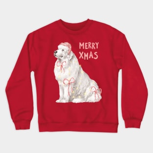 Christmas Pyrenean Mountain Dog Crewneck Sweatshirt